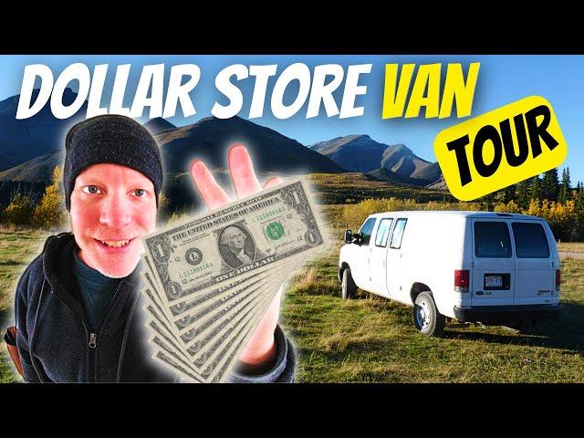 FRUGAL Dollar Store No Build VAN CONVERSION TOUR: I Hacked Items For My Van Build Camper