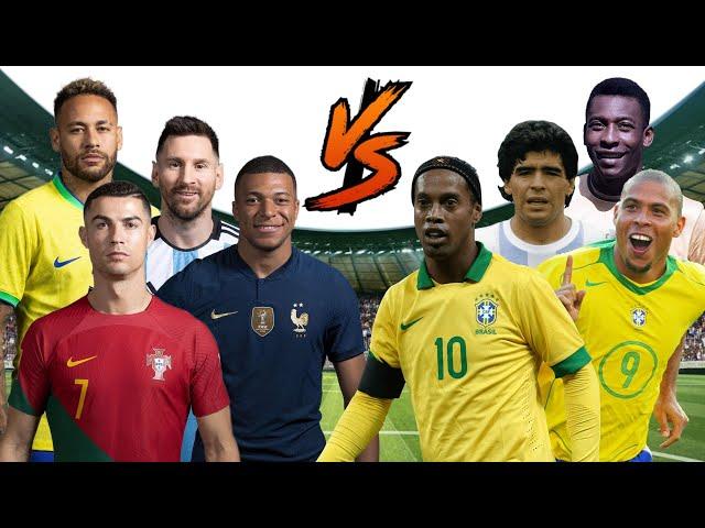 NEW LEGENDS OLD LEGENDS (Messi,Ronaldo,Neymar,Mbappe,Maradona,Pele,Ronaldinho,Ronaldo Nazario)