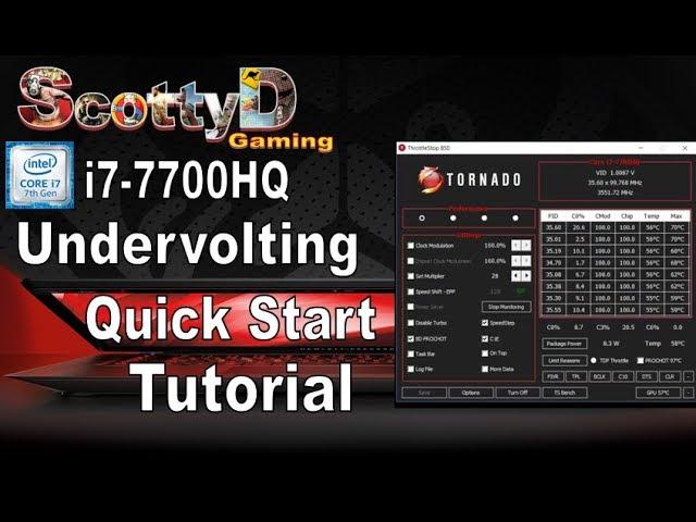 i7 7700HQ Undervolt Safe Quick Tutorial. Plus Throttlestop Run on Start Guide (Task Scheduler)