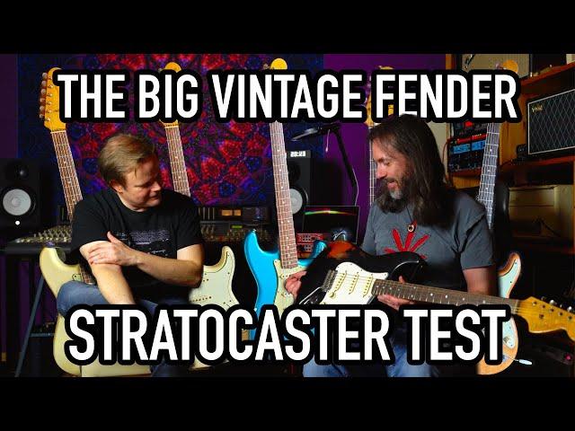  TESTING 8 VINTAGE FENDER STRATOCASTERS ️