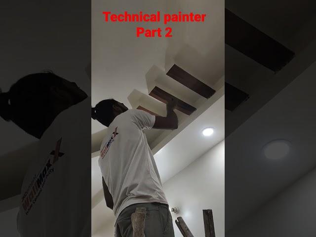 technical painter videos #tik  wood racer for ceiling look Diya lakadi ka #technical