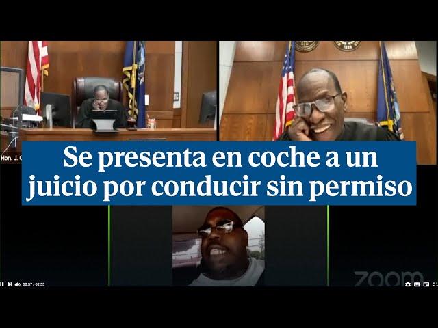 Se presenta en coche a un juicio acusado de conducir sin permiso