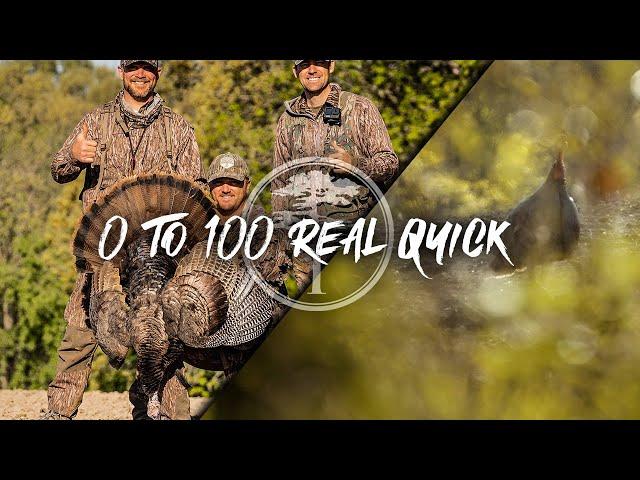 Turkey Hunting- 0 to 100 REAL QUICK