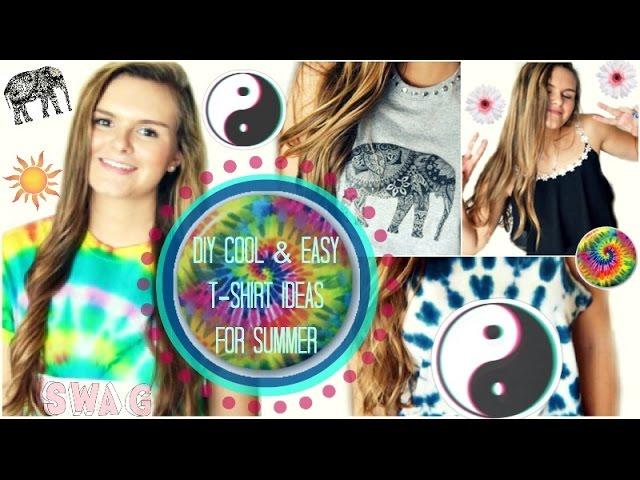 DIY: Cool & Easy T-shirt Ideas for Summer!!  | Jessica Reid