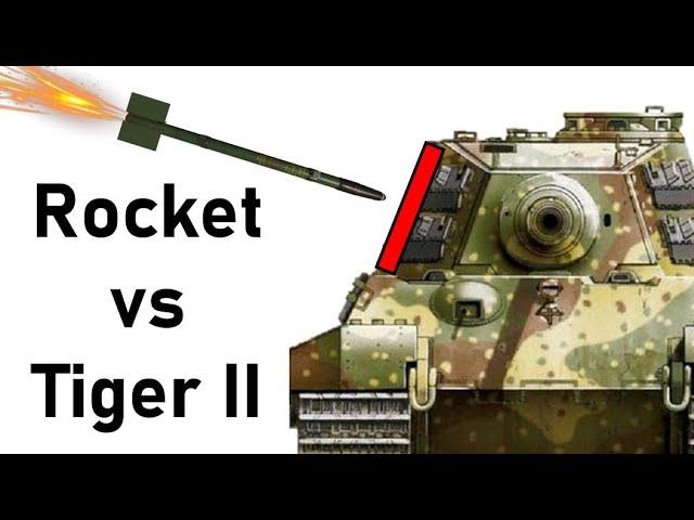 AP ROCKET vs TIGER II | AP No.2 RP-3 Rocket Armour Piercing Simulation