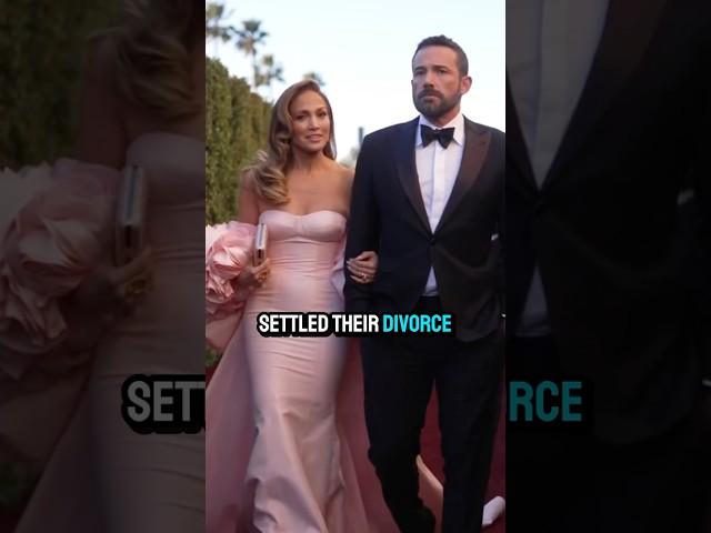 Jennifer Lopez and Ben affleck settled their divorce following breakup#shorts