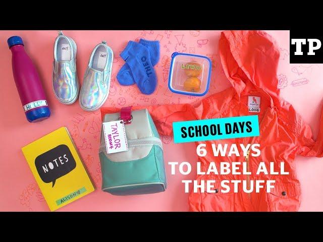 6 easy ways to label everything you own | School Days