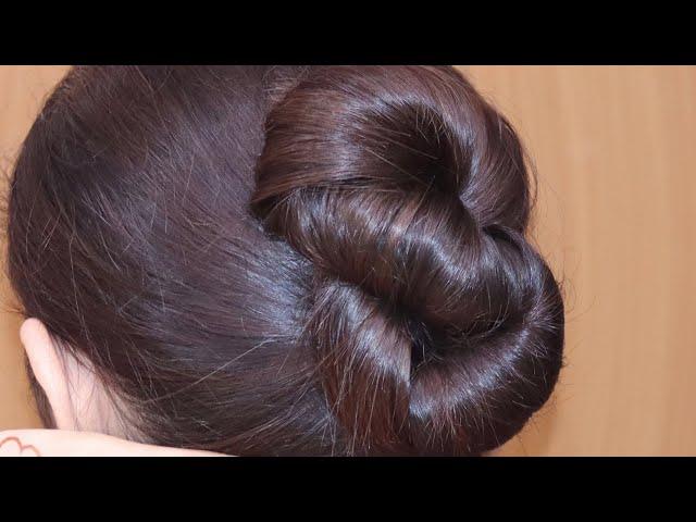 Only Small Pins  Best Hairstyle For Girls! New Super Easy Hairstyle For Everyday | Easy Juda Style