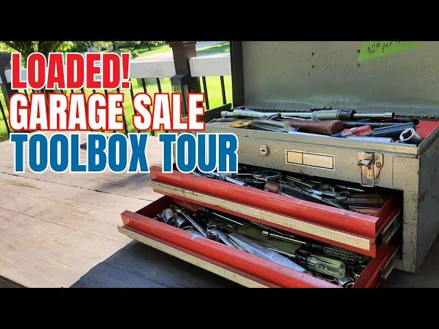 Garage Sale Find! Vintage Craftsman Mechanic's Toolbox Tour Tool Haul : Estate Sale Tool Box Reveal