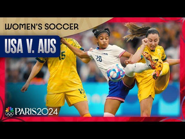 Trinity Rodman, USWNT get the job done in 2-1 win over Australia | Paris Olympics | NBC Sports