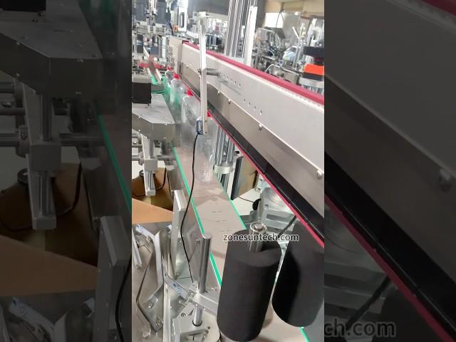 ZONESUN Single Side Empty Flat Bottle Labeler  #machine #labelingmachine #labeler #packingmachine