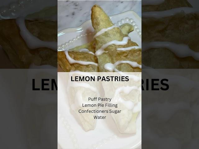 Easy dessert everyone would love, How to make lemon pastries, Dessert with 4 easy ingredients
