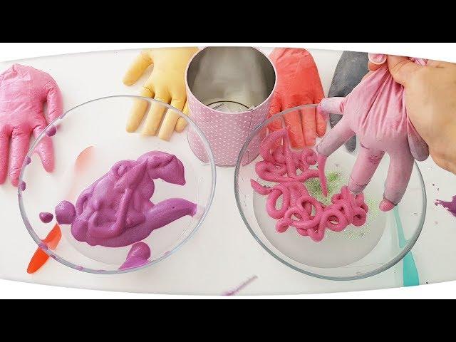 Renkli Eldivenle Slime Challenge - Making Slime With Gloves