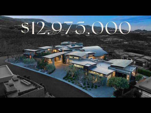 Touring an 18,000 sf Las Vegas valley mansion with a BASKETBALL COURT!