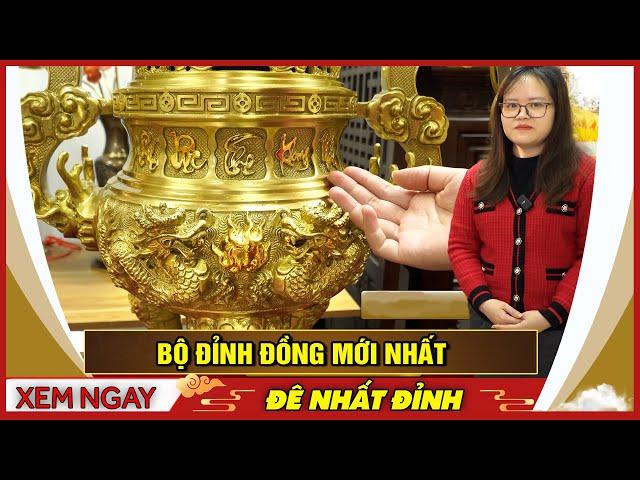 Bộ đỉnh đồng Ngũ Sự mới nhất | Lư hương đồng giá chỉ từ 14tr