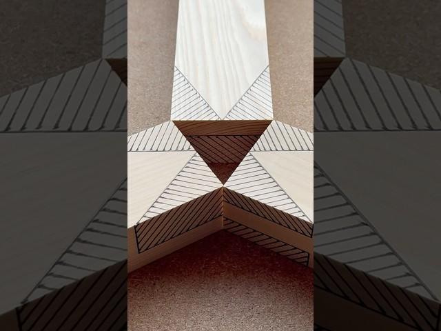 How to join wood into a Y-shape. #shorts