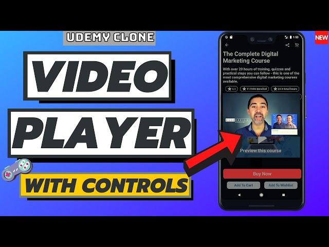 Flutter Video Player With Controls|Video Player Fullscreen |Flutter Chewie Video Player|Video Player