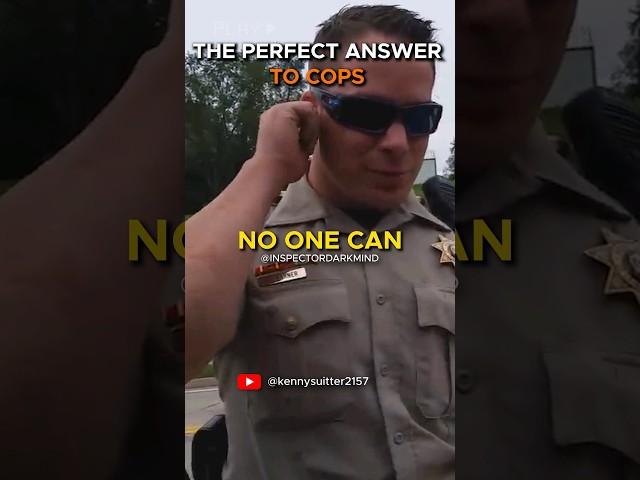 The Only Answer You Need When Cops Question People Unlawfully #police #trafficstop #questioning