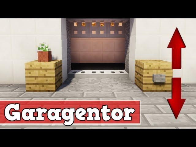 Wie baut man ein funktionierendes Garagentor in Minecraft | Minecraft Garagentor bauen deutsch