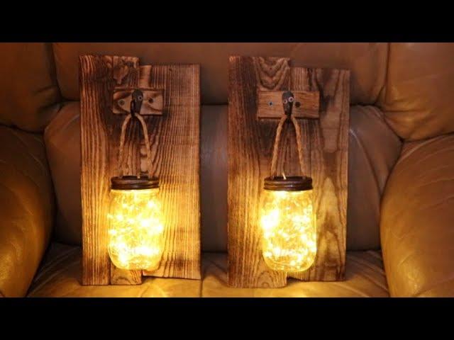 Making Rustic Mason Jar Lights