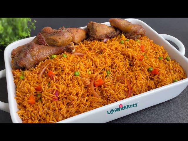 THE BEST COCONUT JOLLOF RICE | PARTY JOLLOF RICE RECIPE