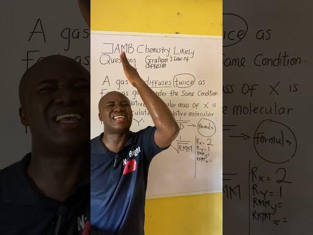 2025 JAMB Chemistry likely question on GAS LAW|Graham’s law of diffusion|Score 90+ in JAMB Chemistry
