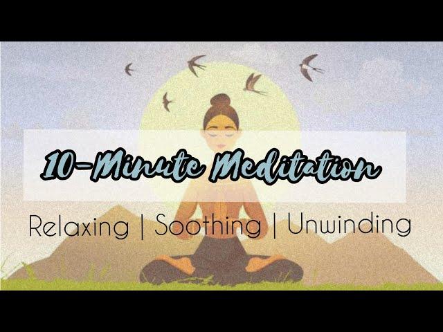 10-Minute Meditation with Amazing Beach Scenery and Relaxing Music to Relieve Stress