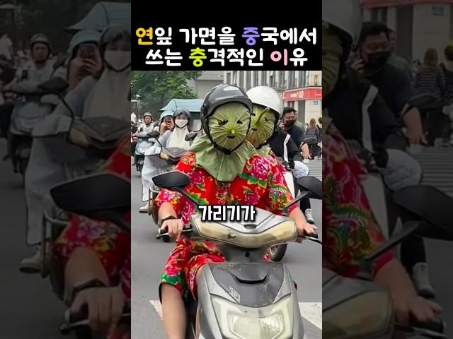 연잎 가면이 선풍적 인기? 그 뒤엔 이런 메시지가 숨겨져 있습니다   #연잎가면#중국트렌드#감시사회#유기농저항#바이럴유머