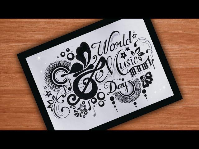 World Music Day|Music Day Drawing|Music Day mandala art|Easy mandala art @VennilaYLCreations