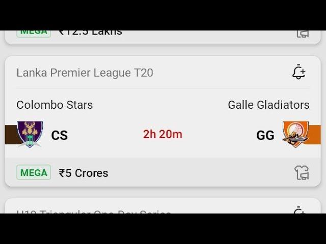 #cs vs gg#cs vs gg#lanka premier league T20#colombo stars vs galle gladiators#