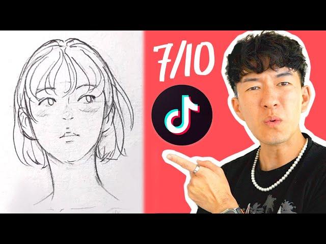 RATING TIKTOK ART TUTORIALS  6