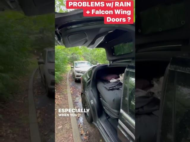 TESLA Falcon Wing Door RAIN MYTHS #tesla #tsla More @ aDigitalNomad.net