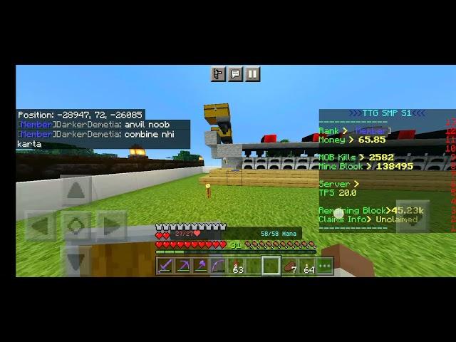 i make super smlter in ttg smp public java /pe 24/7 sever onwer is @techno tech Guruji /atg