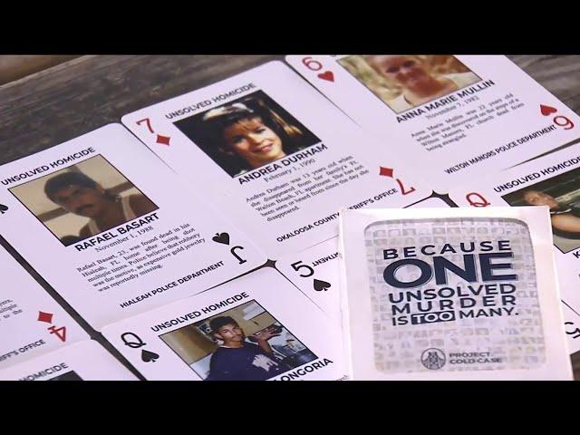 Project: Cold Case using decks of playing cards