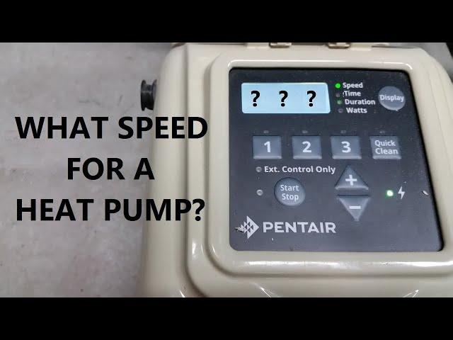 What Pump RPM To Run Electric Heat Pump?