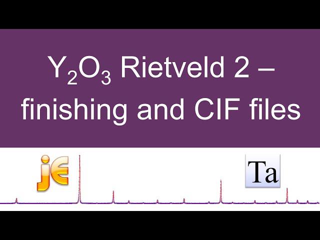 Y2O3 Rietveld 2 - cif files