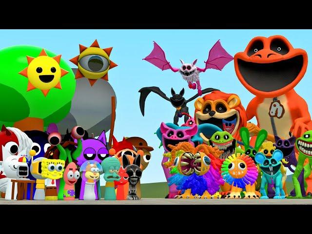 New Yarnaby Poppy Playtime 4 & Smiling Critters Vs All Sprunki Family In Garry's Mod