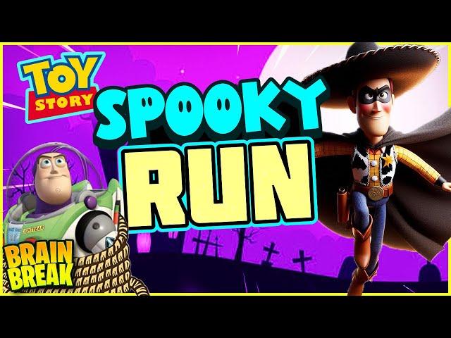 Toy Story Spooky Run  Halloween Brain Break Chase  Just Dance  Danny GoNoodle