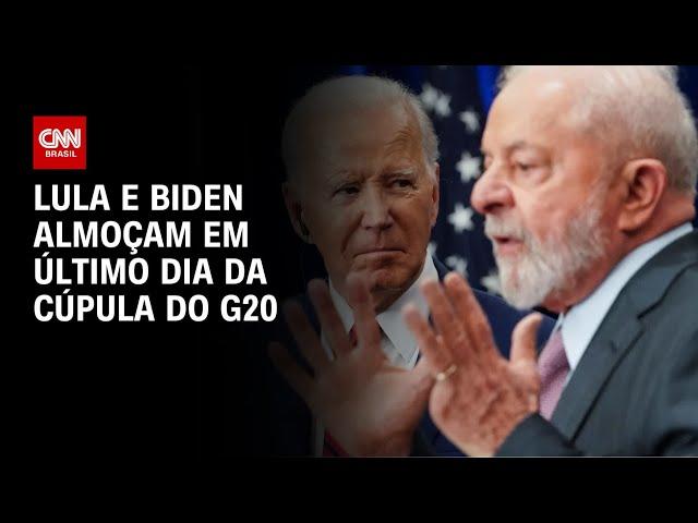 Lula e Biden almoçam em último dia da Cúpula do G20 | CNN 360º