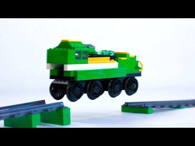 How Far Can a LEGO Train Jump?