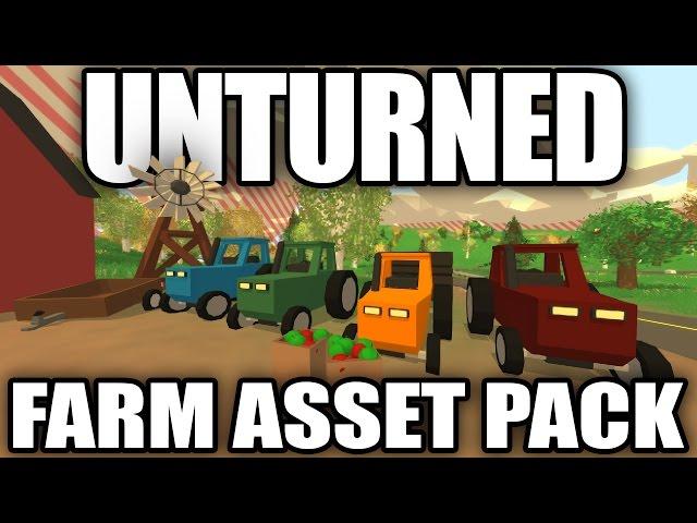 Unturned Modday: Farm Asset Pack! (Tractors, Trailers, Apples, Windmills)