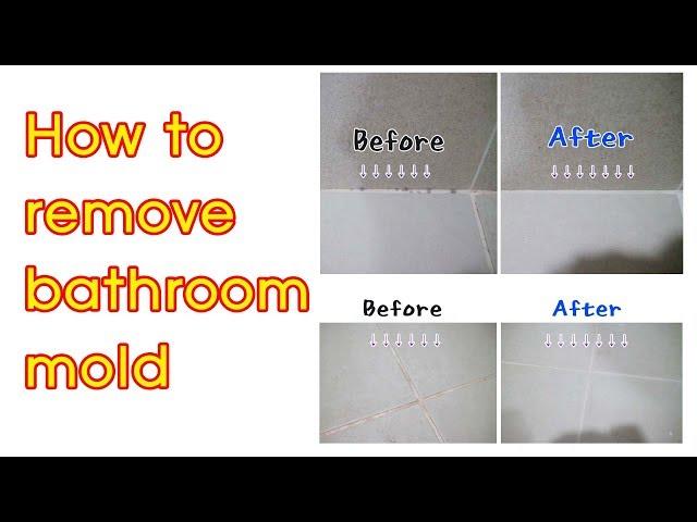 How to remove bathroom mold / bathroom cleaning