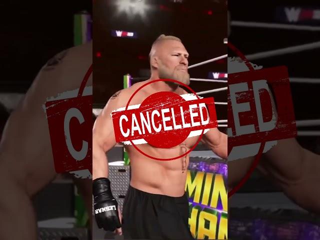 WWE 2k24 cancels Brock Lesnar good move or bad? #wwe #gaming #gameplay