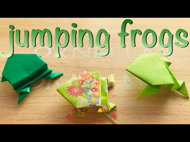 Jumping Frogs Easy Origami | Fun Birthday Decorations | Gift Cards | Cute Party Favors