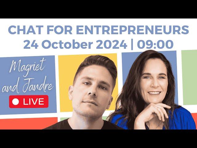  Social Media Tips for Entrepreneurs - LIVE CHAT - Magriet & Jandre!