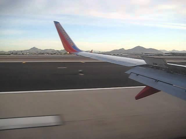 Time-lapse Landing in Phoenix, Arizona