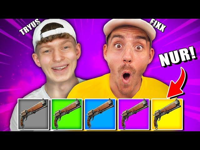 Die „NUR MAMMUT-PISTOLEN“ Challenge in Fortnite! mit TRYUS & FIXX!