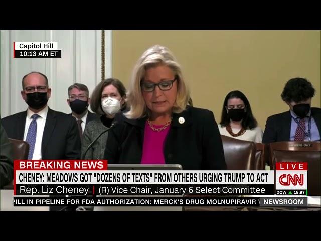 Vice Chair Cheney at Rules Committee Meeting - Criminal Contempt Referral Against Mark Meadows