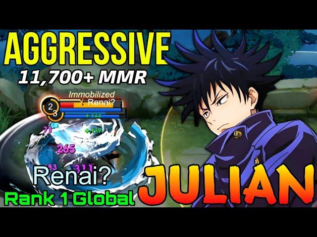 Aggressive Julian 11,700+ Hero Power! - Top 1 Global Julian by Renai? - Mobile Legends