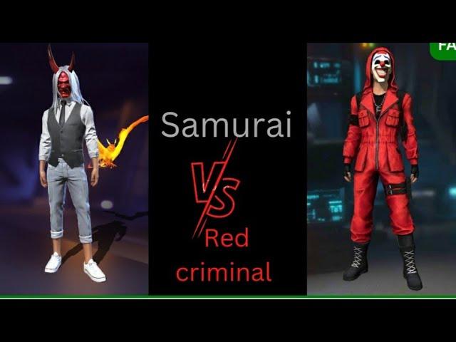 samurai  vs red criminal #free fire #FAIZAN FF 786 #headshot #subscribe